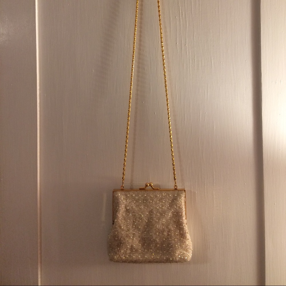 Vintage Crossbody Beaded Purse